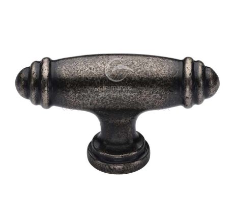 Rustic Pewter Artisan Cabinet Knob 80mm
