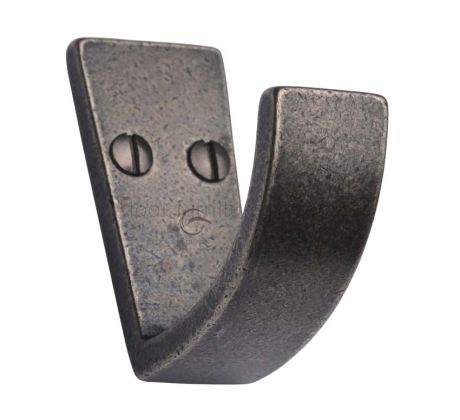 Rustic Pewter Single Robe Hook 61mm