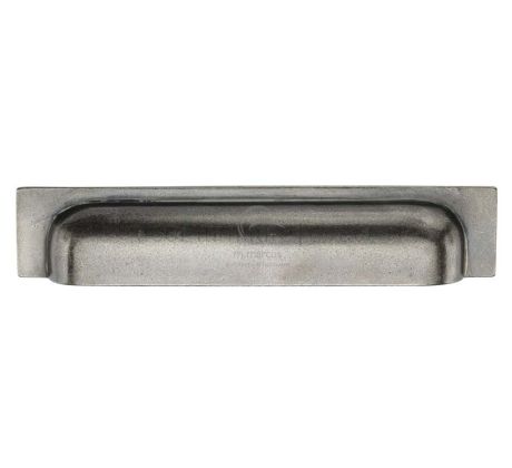 Rustic Pewter Military Drawer Pull 219x42mm