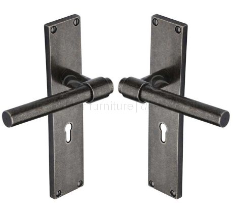 Rustic Pewter Fountain Door Handles