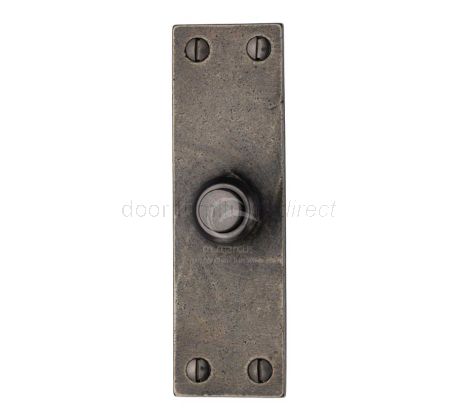 Rustic Pewter Bell Push 103x32mm