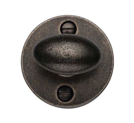 Rustic Pewter Round Thumb Turn 45mm