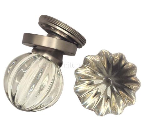 Glass Pumpkin Mortice Door Knobs
