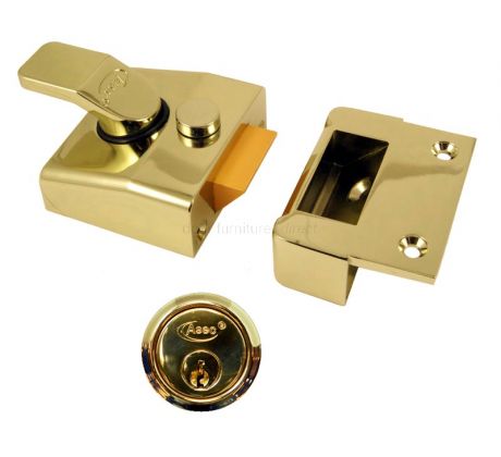 Asec Deadlocking Brasslux Nightlatch Standard or Narrow