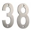 Satin Stainless Steel 102mm Numerals 0-9