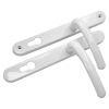 Fab and Fix Balmoral White Door Handles 92mm Centres