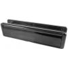 Fab and Fix Nu Mail Telescopic Letterplate 310x76mm Smooth Black
