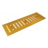 Gold Anodised Aluminium Adjustable Vent 229x76mm