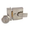 Yale 85 Satin Chrome Deadlocking Narrow Style Nightlatch