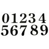 51mm Adhesive Black Numerals and Letters