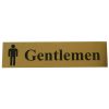 Polished Gold Effect Gentlemen Sign