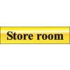 Polished Gold Effect Store Room Sign 200x50mm