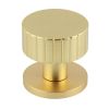 Satin Brass Cog Mortice Door Knobs 60mm