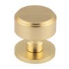 Satin Brass Step Mortice Door Knobs 60mm