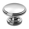 Polished Chrome Oxford Cupboard Knob 38mm