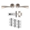 Sintra Satin Nickel Door Handle Pack