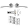 Tavira Polished Chrome Door Handle Pack