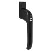 Architectural PVCU Inline Locking Window Handle Smooth Black