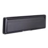 Nu Mail Shield External Letter Plate Smooth Black 310x76mm