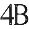 Fab and Fix Antique Black Door Numerals 0-9 and Letters A-F 80mm