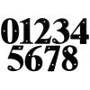 Hoppe Black Door Numerals and Letters