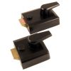 Black Front Door Nightlatch Standard and Narrow Style