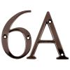 Fab and Fix Hardex Bronze Door Numerals 0-9 and Letters A-F 80mm