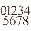 Fab and Fix Hardex Bronze Door Numerals 0-9 and Letters A-F 80mm