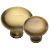 Heritage C113 Antique Brass Mushroom Cabinet Knobs