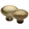Heritage C114 Antique Brass Oval Cabinet Knobs