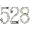Satin Nickel 76mm (3in) Screw Fix Door Numbers