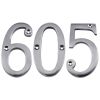 Polished Chrome Screw Fixed Door Numbers 0-9 3in (76mm) C1560