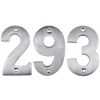 Satin Chrome Surface Fixed Front Door Numbers 0-9 3in (76mm)