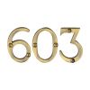 Antique Brass Screw Fix Door Numbers 0-9 51mm (2in)