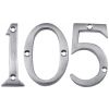 Satin Chrome Screw Fixed Front Door Numbers 0-9 2in (51mm)