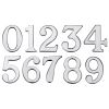 Polished Chrome Self Adhesive Front Door Numbers 0-9 2in (51mm)