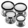 Polished Chrome Bun Shaped Cupboard Knob