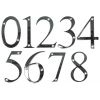 Fab and Fix Hardex Chrome Door Numerals 0-9 and Letters A-F 80mm