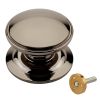 Fab and Fix Centre Door Knob 100mm Hardex Bronze Concealed Fix