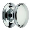 Fab and Fix Centre Door Knob 100mm Hardex Chrome Through Fix