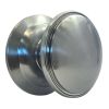 Fab and Fix Centre Door Knob 100mm Hardex Graphite Through Fix