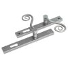 Fab and Fix Monkey Tail Hardex Pewter Door Handles 92mm Centres LH