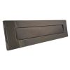 Architectural Shield External Letter Plate Hardex Bronze 317x88mm