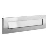 Architectural Shield External Letter Plate Hardex Chrome 317x88mm