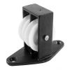 1.5in Double Upright Pulley Black