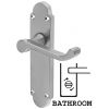 Epsom Satin Chrome Bathroom Handles 169x40mm