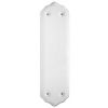 White Porcelain Shaped Finger Plate 280x78mm