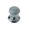 Grey Crazed Porcelain Mortice Door Knobs 60mm