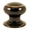 Black Gold Line Mortice Door Knobs
