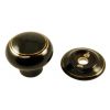 Black Gold Line Mortice Door Knobs